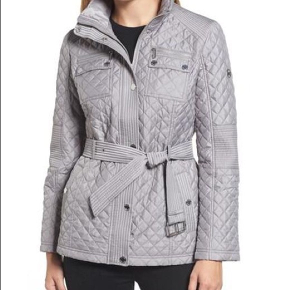 Michael kors quilted belted jacket Clearance